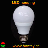 A60 7 Watt LED Bulb Plastic Housing with Heat Sink