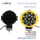 IP67 51W 17PCS*3W CREE LED Work Light