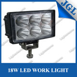 12/24V LED Machine Work Light, 18W Spot LED Work Lamp, Waterproof IP67 LED Driving Light