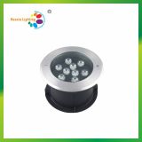 9W Recessed Outdoor Waterproof LED Underground Deck Light for Step and Park Decoration