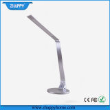 Modern Brushed Metal LED Table Lamp for Reading