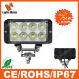Lml-0324f 24W LED Work Light Square Epistar Spot LED Driving Light for Car