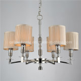 Wrought Iron Chandeliers with Fabric Shade (SL2013-6)
