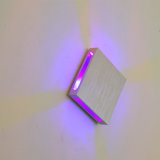 Recessed Flat Purple LED Wall Light