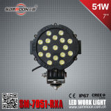 7 Inch 51W (17PCS*3W) Pencil/ Flood Beam LED Car Driving Work Light (SM-7051-RXA)