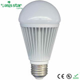 10W Plastic&Aluminium E27 LED Bulb Light