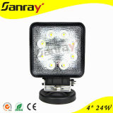 24W High Lumen Square LED Work Light for Offroad