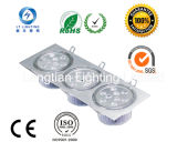 27W Three Head LED Silver Grille Lamp/Down Light/ Bean Pot Light/Ceiliing Light for Home Mall Hall