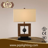 Modern Lighting Square Shade Wooden Table Lamp (P0260TA)