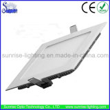 Ce/RoHS Recessed Square Panel 9W LED Ceiling Light
