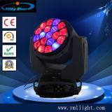 Guangzhou LED Stage Light/19X15W LED Beam Rotating Stage Light/Bee Eye Zoom Wash Moving Head/LED 4in1 Stage Light