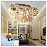 Country Style Gold Color Lotus Flower Crystal Chandelier