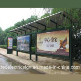 Bus Stop Tempered Glass Panel Double Side Static LED Light Box for Advertising Display