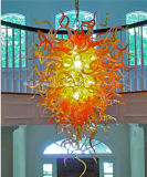 Yellow Decoration Glass Chandelier for Hall