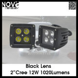 4inch Truck Offroad Amber 12W Auto LED Work Light Black Face