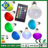 Remote Controller 16 Colors Changing Plastic Bulb 3W RGB LED Spot Light