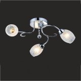 Bedroom Ceiling Lamp Glass Chandelier Gx-6055-3