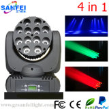 Hot Sale 12PCS*10W 4in1 LED Effect Moving Head Beam Lights