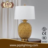 Golden Pineapple White Lamp Shade Fashion Table Lamp