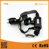 T80 Multifunction High Power LED Headlamp 10W Xml T6 Rechargeable LED Camping Headlamp