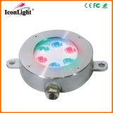 LED Pool Light for Fountain with IP68 RoHS CE (ICON-C009A-6*3W)