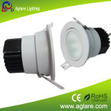 Super Bright 1*15W 138mm Round COB Dimmable LED Indoor Recessed Down Light with CE & RoHS