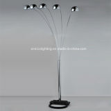 Antique Chandelier Floor Lamp with 5 Chrome Cover Fl005-5