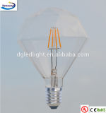 Dimond Shaped Lamp D120 6 Watt LED Filament Bulb