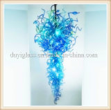 Blue Blown Decoration Glass Craft Chandelier