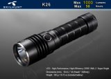 K26 CREE LED XML-2 1000lumens 26650 Rechargeable Flashlight