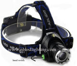 CREE Xml-T6 Zoom 18650 LED Headlamp for Outdoor (HL-15C01)