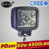 12V Spot Square 50W CREE LED Work Lights (PD250-2)
