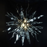 Flowery Hand Blown Glass Chandelier for Home Decoration (YK-D77)