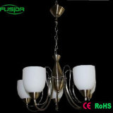 European Style White Glass Chandeliers Lamp Pendant Lamp