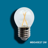 Mbg45e27 2W LED Filament Bulb with CE RoHS ERP SAA Certifications