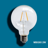 Mbg95 2W LED Filament Bulb with CE RoHS ERP SAA Certifications