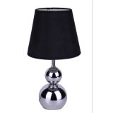 Em3119 Black Fabric Table Lamp Desk Light Aluminum Base Lamp