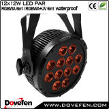 LED PAR Light RGBWA UV 6in1 12X12W Flat PAR