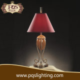 Red Shade Resin Table Lamp