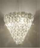 White Blow Glass Chandelier Light for Decoration