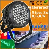 LED IP65 Outdoor Light 54PCS*3W Waterproof LED PAR