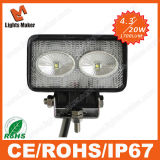 Hot Seller IP67 Spot/Flood Beam Auto LED Work Lamp 20W Car LED Work Light