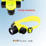 Waterproof Ipx8 150lm 3W CREE XP-E R2 Diving LED Headlamp (POPPAS- FT50)