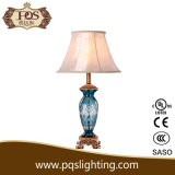 T-3 Blue Flower Glass Table Lamp for Home Decoration