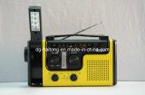 Solar Hand Crank Radio with Flashlight &Table Lamp Ht-998wb