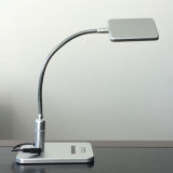Silver Metallic Flexible LED Table Lamp
