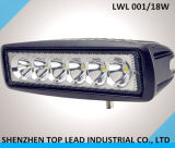 Factory Price 10-30V 18W 6 PCS Epistar LED Work Light with 160mm Long