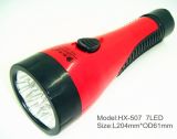 Plastic 7 LED Rechargeable Hand Torchlight, Flashlight