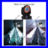 36*12W RGBW 4 in 1 LEDs Zoom Moving Head Wash Stage Light