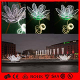 LED 3D Motif Flower Outdoor Street Decoration Lotus Light